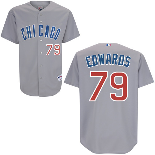C-J Edwards #79 MLB Jersey-Chicago Cubs Men's Authentic Road Gray Baseball Jersey